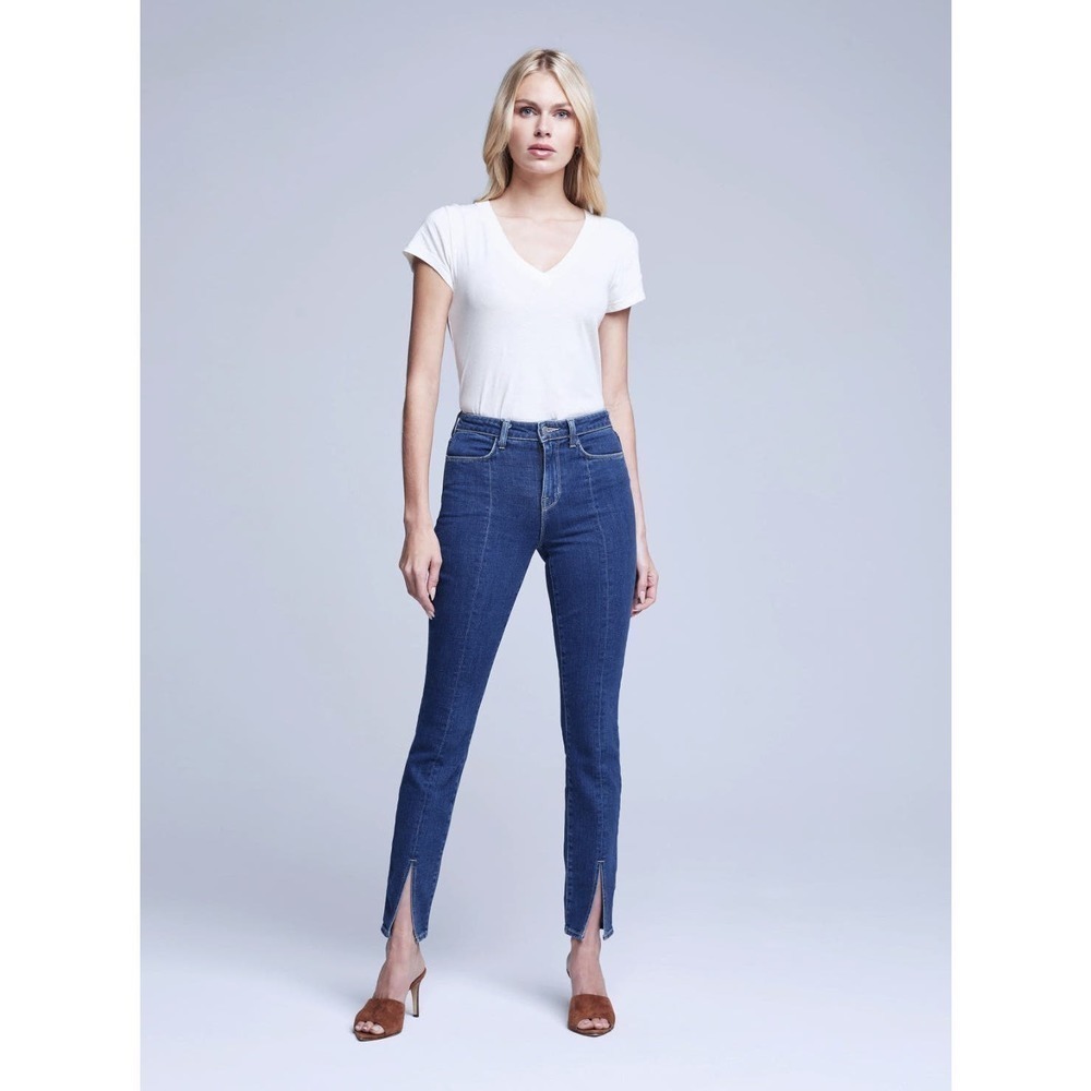 L'AGENCE Jyothi Hi Rise Split Ankle jean in Durango Size 26 NWOT